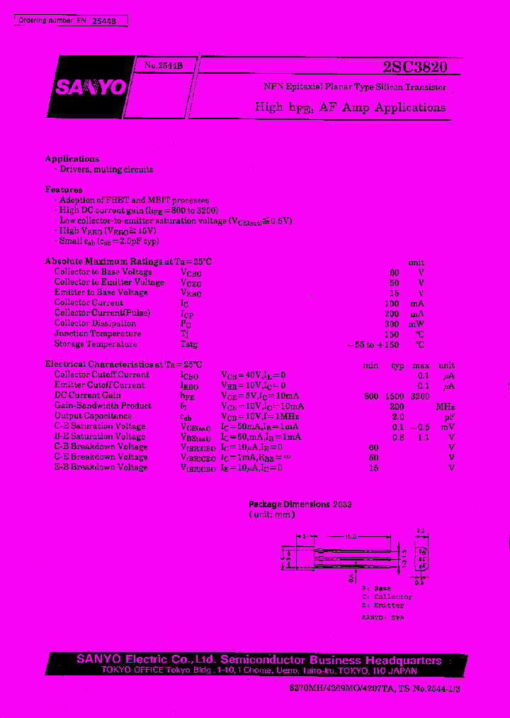 2SC3820_42978.PDF Datasheet