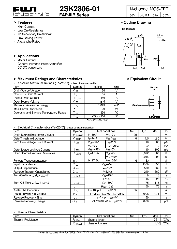 2SK2806_178224.PDF Datasheet