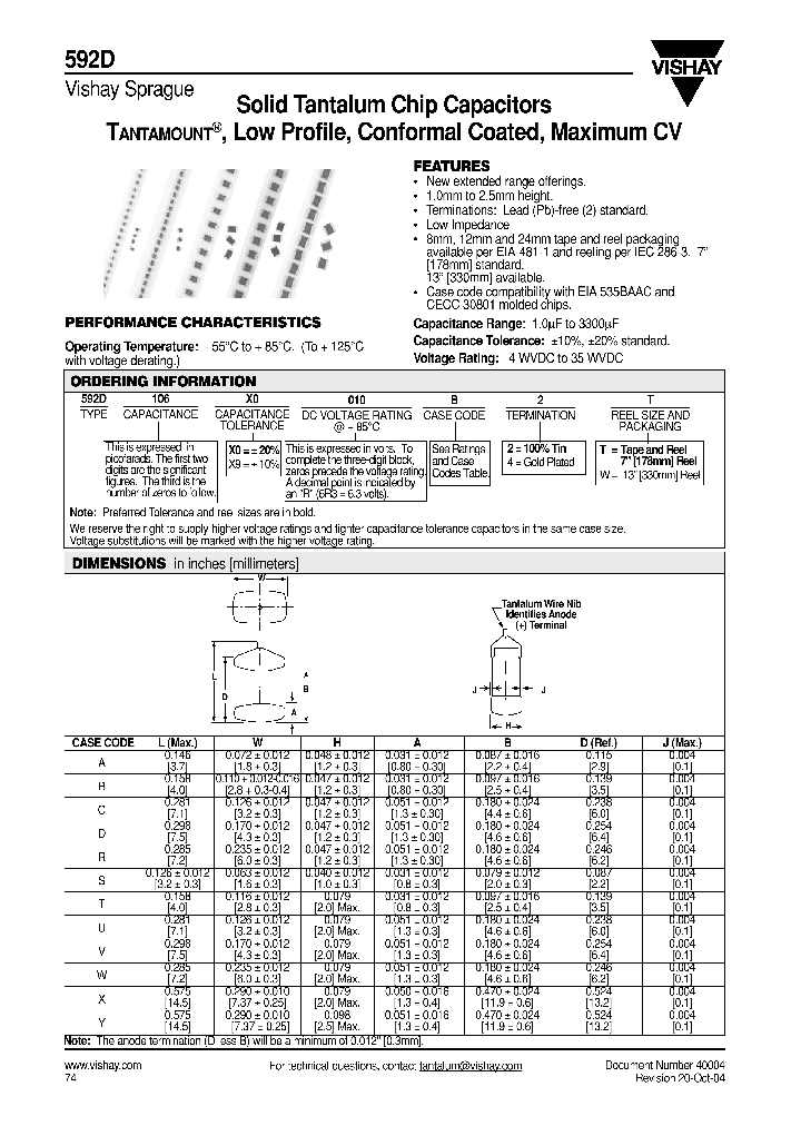 592D106X0010B2T_49442.PDF Datasheet