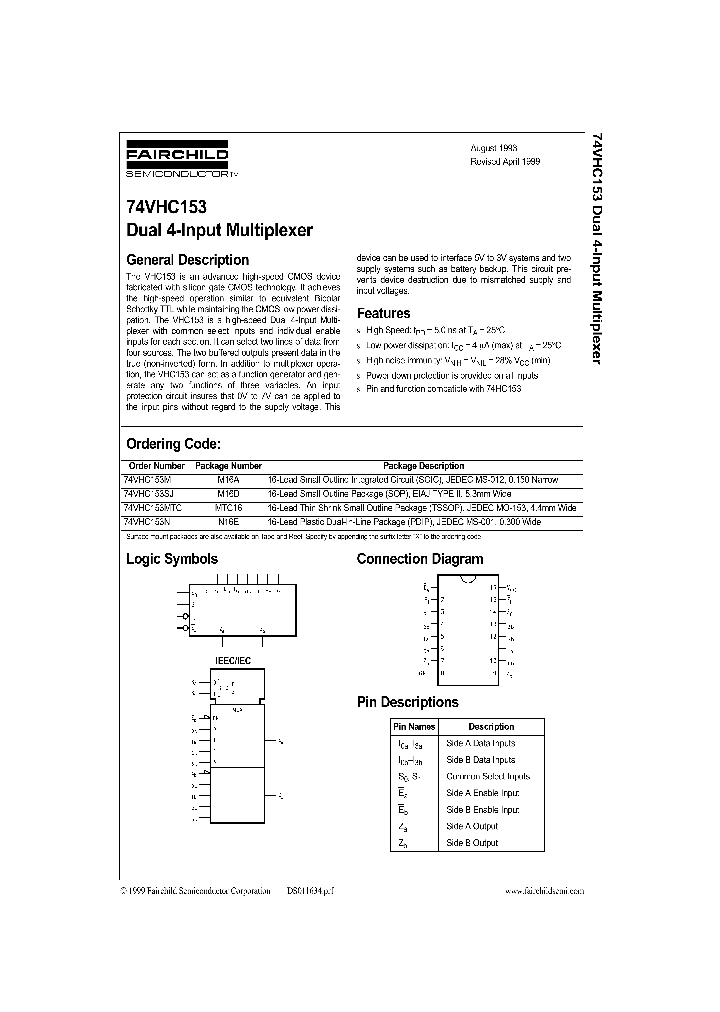 74VHC153_55357.PDF Datasheet