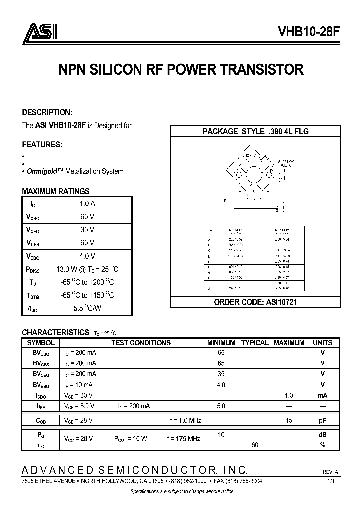 ASI10721_132922.PDF Datasheet