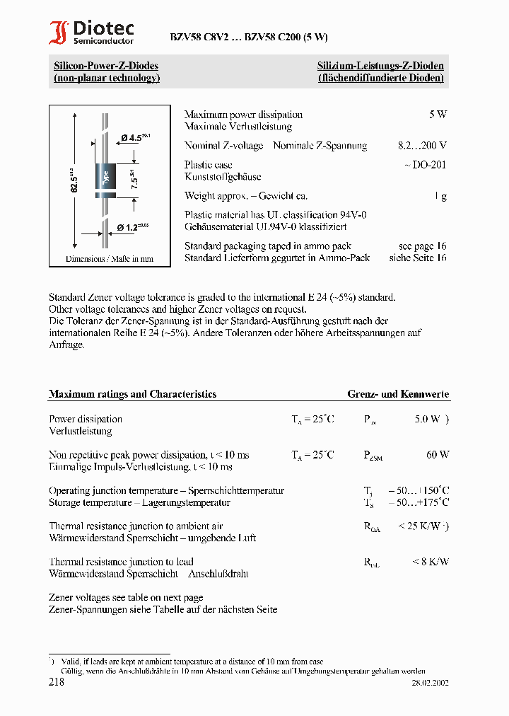 BZV58C10_58450.PDF Datasheet