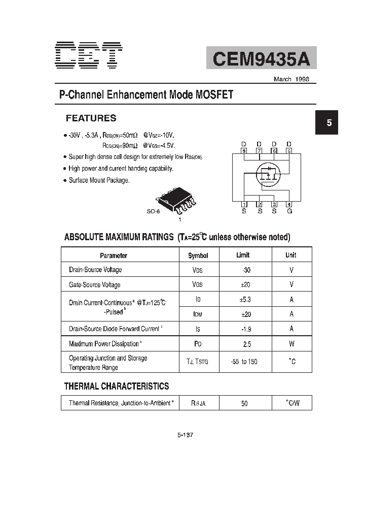 CEM9435A_142894.PDF Datasheet