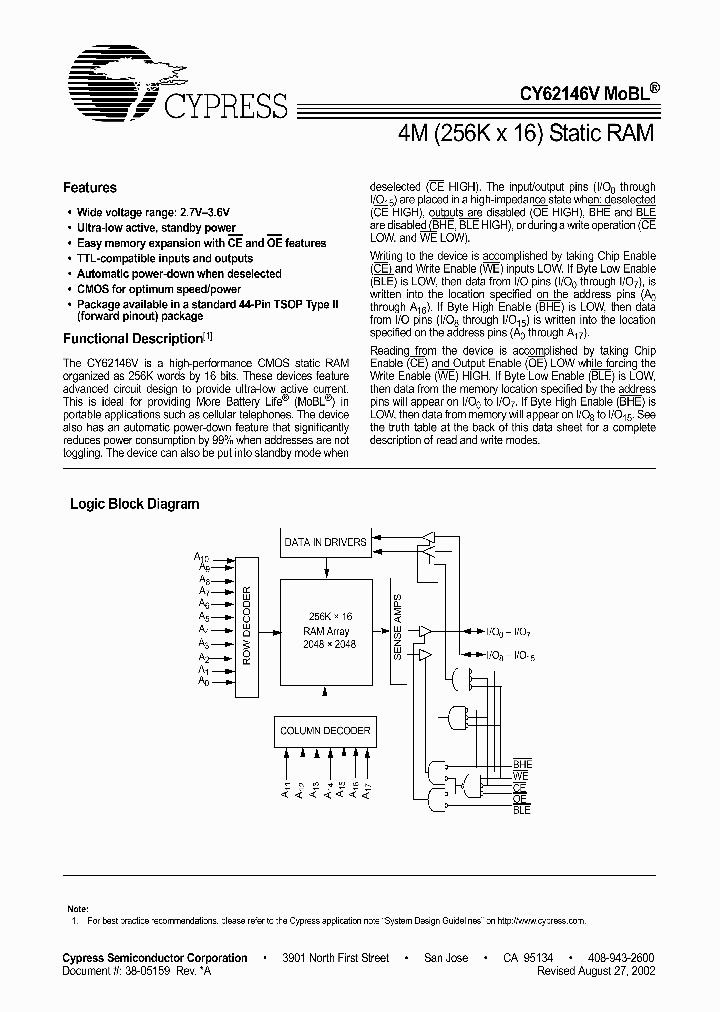 CY64146V_44007.PDF Datasheet