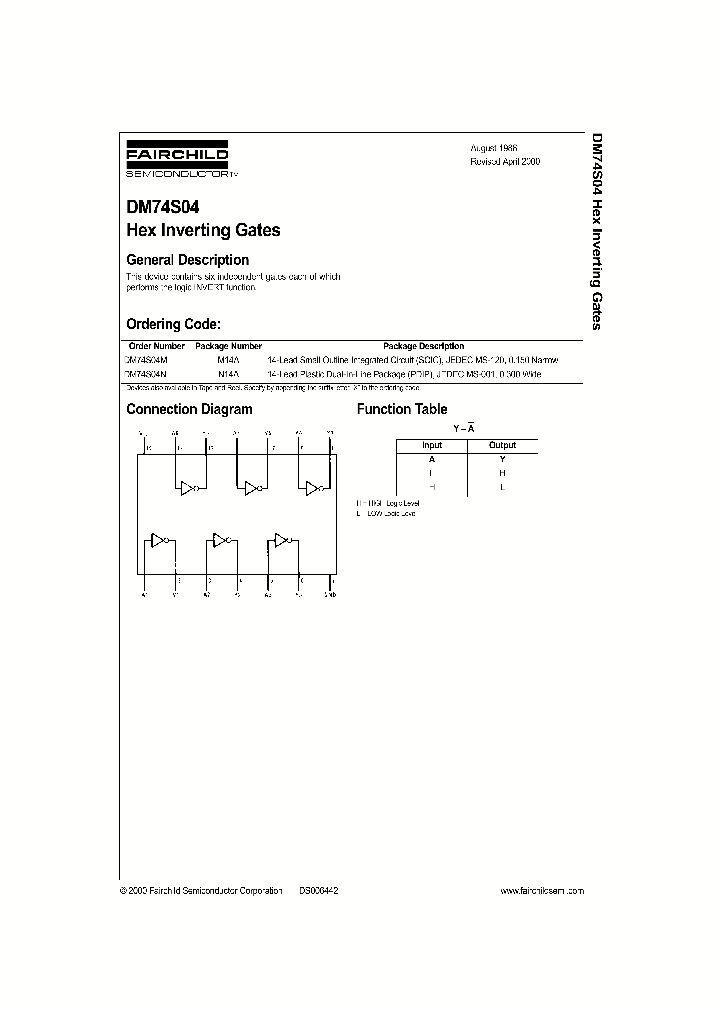 DM74S04_89877.PDF Datasheet