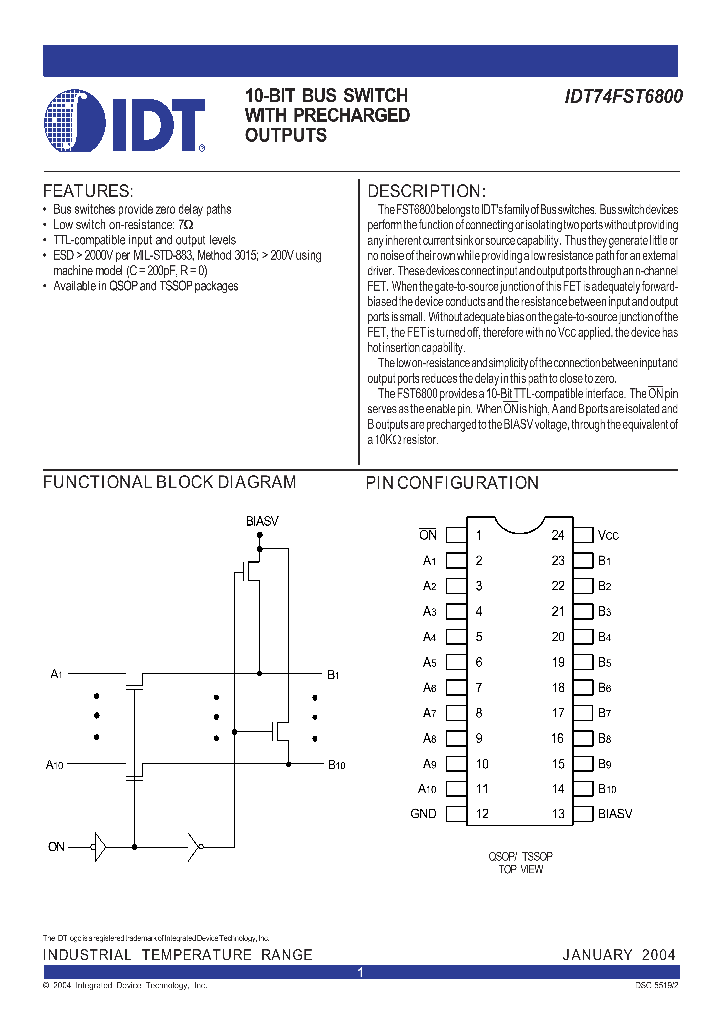 IDT74FST6800_77626.PDF Datasheet