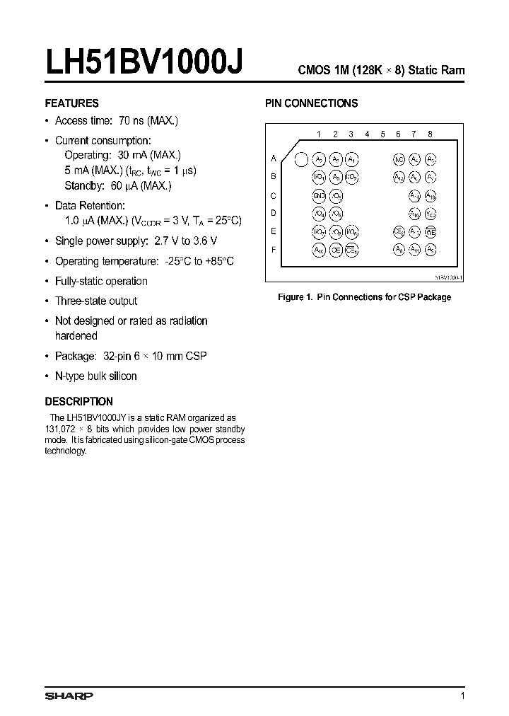 LH51BV1000J_113684.PDF Datasheet