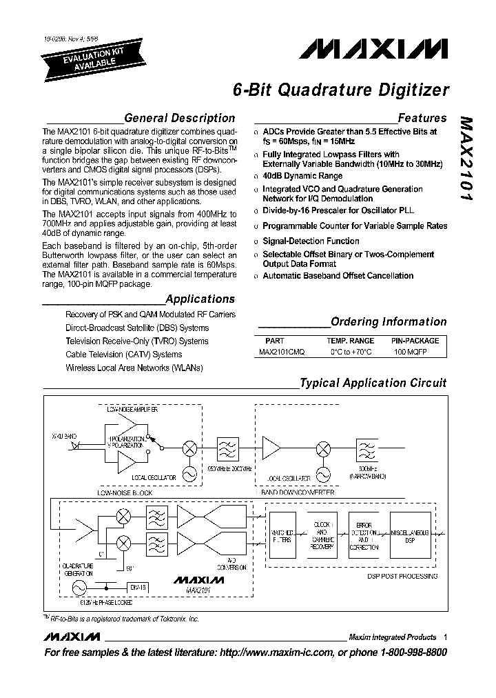 MAX2101_105337.PDF Datasheet