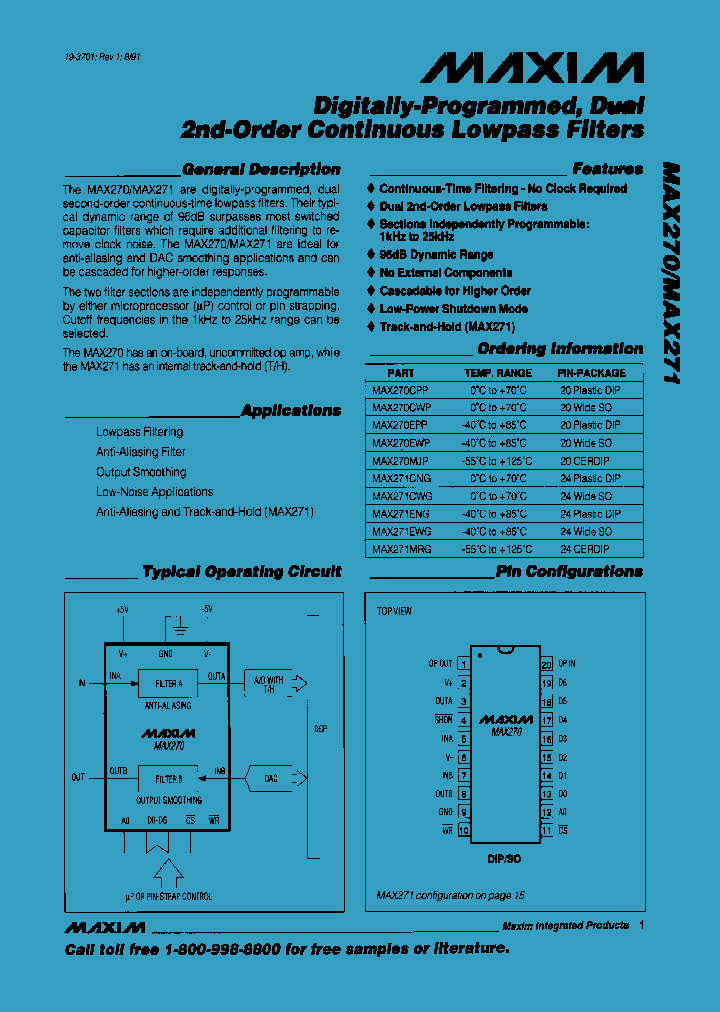 MAX270_46469.PDF Datasheet