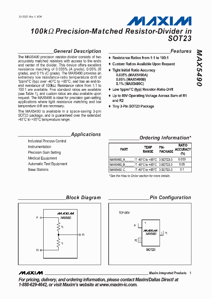 MAX5490_154812.PDF Datasheet