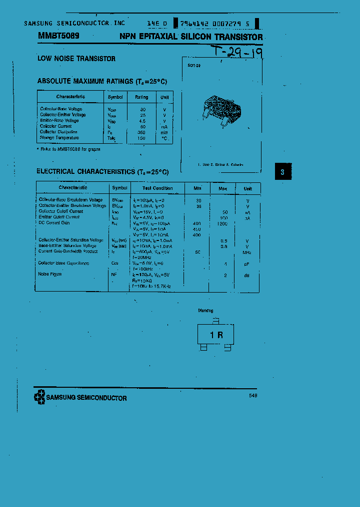 MMBT5089_124773.PDF Datasheet