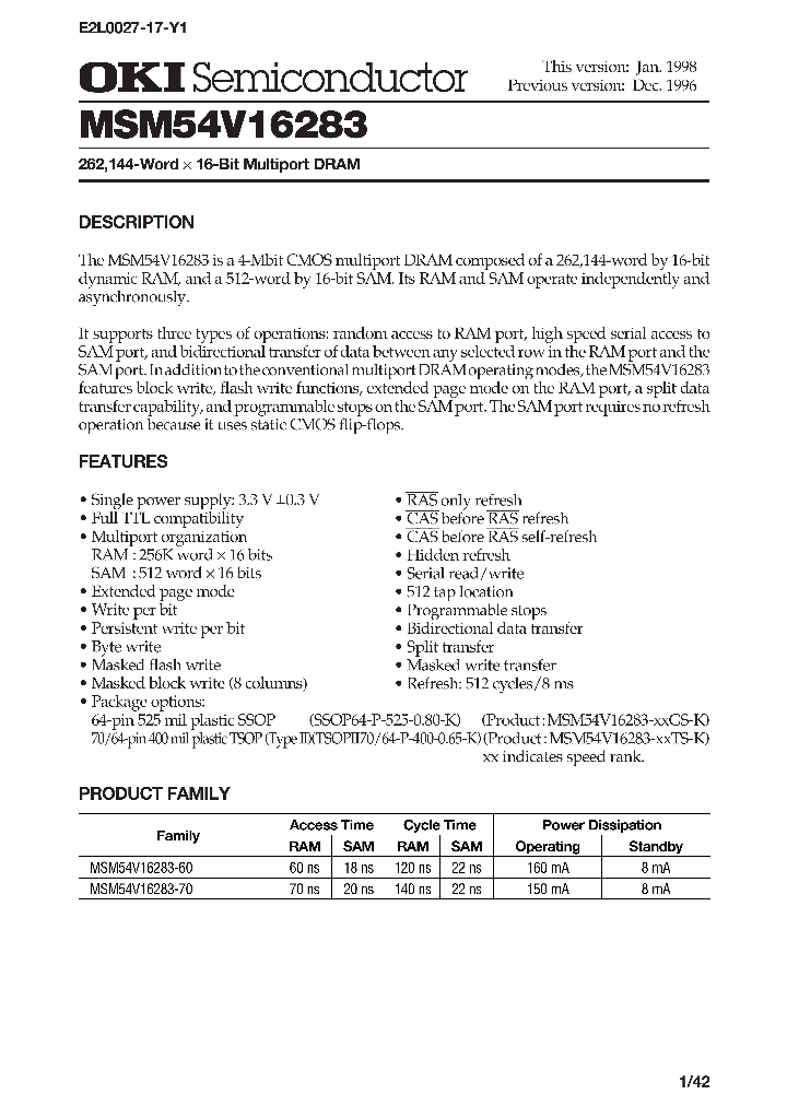 MSM54V16283_32905.PDF Datasheet