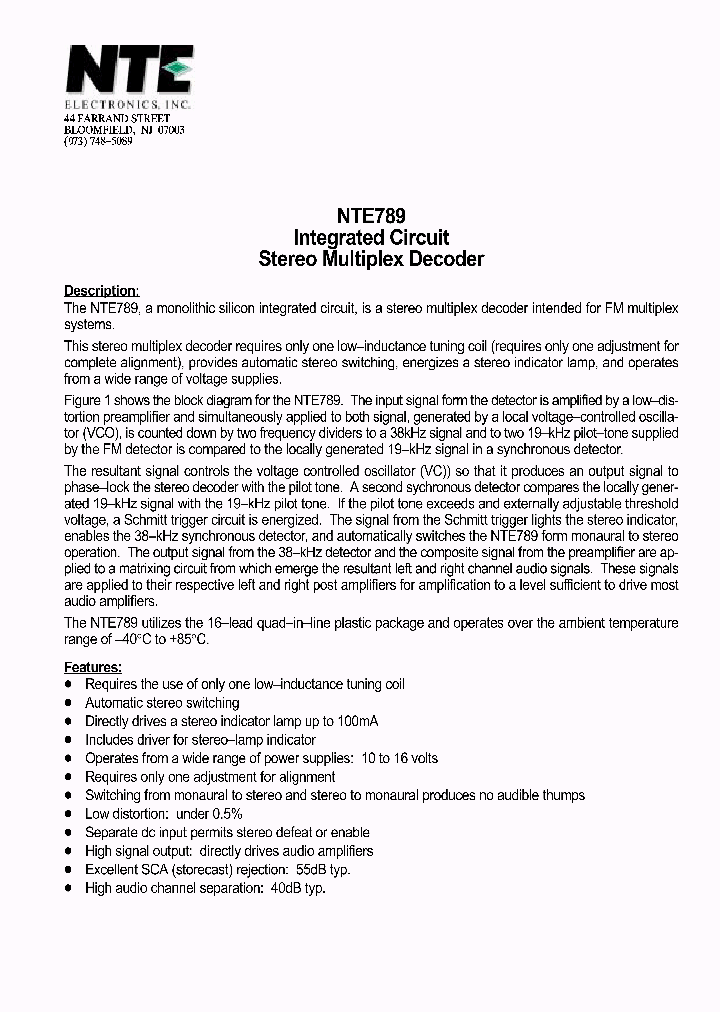 NTE789_70060.PDF Datasheet