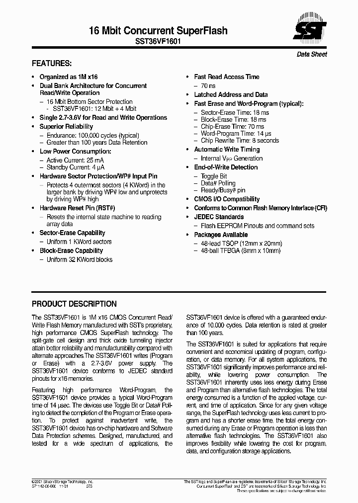 SST36VF1601_77503.PDF Datasheet