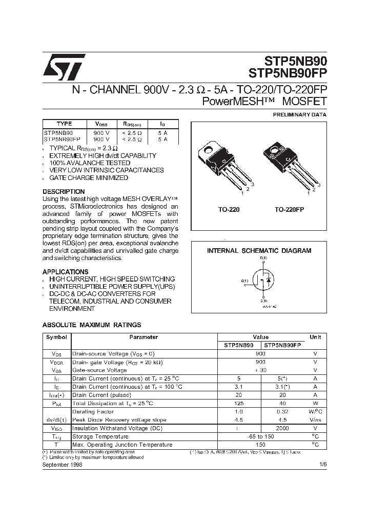 STP5NB90_65068.PDF Datasheet