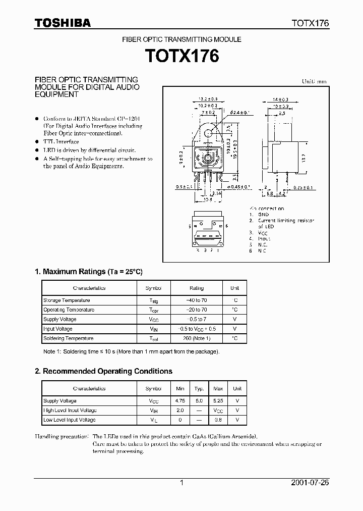 TOTX176_63016.PDF Datasheet