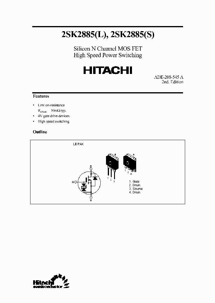 2SK2885_279486.PDF Datasheet