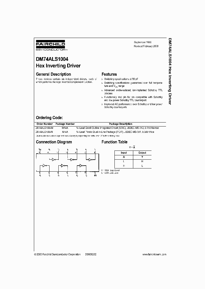 DM74ALS1004_284616.PDF Datasheet