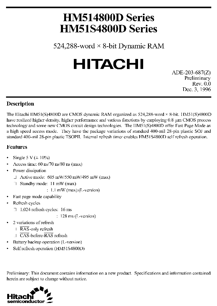 HM514800DSERIES_219929.PDF Datasheet