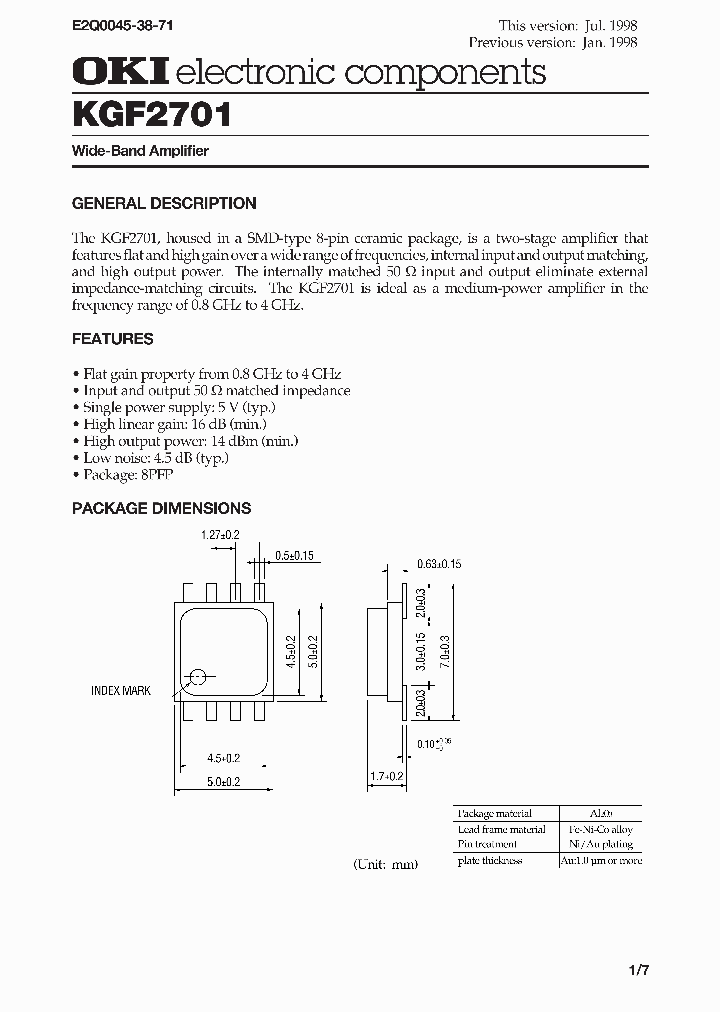 KGF2701_281388.PDF Datasheet