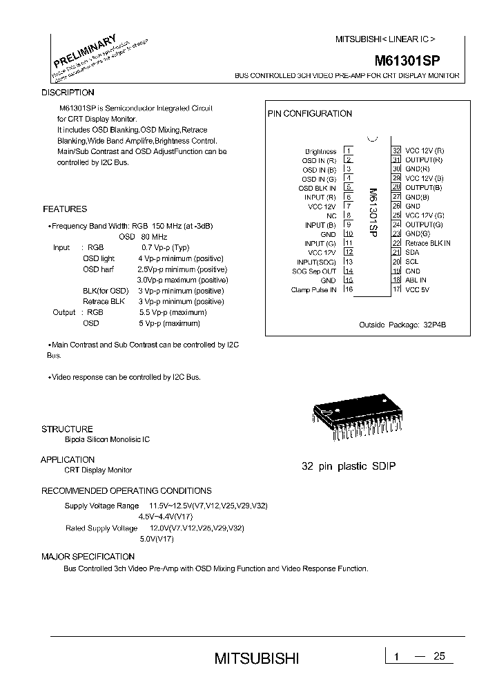 M61301SP_290347.PDF Datasheet