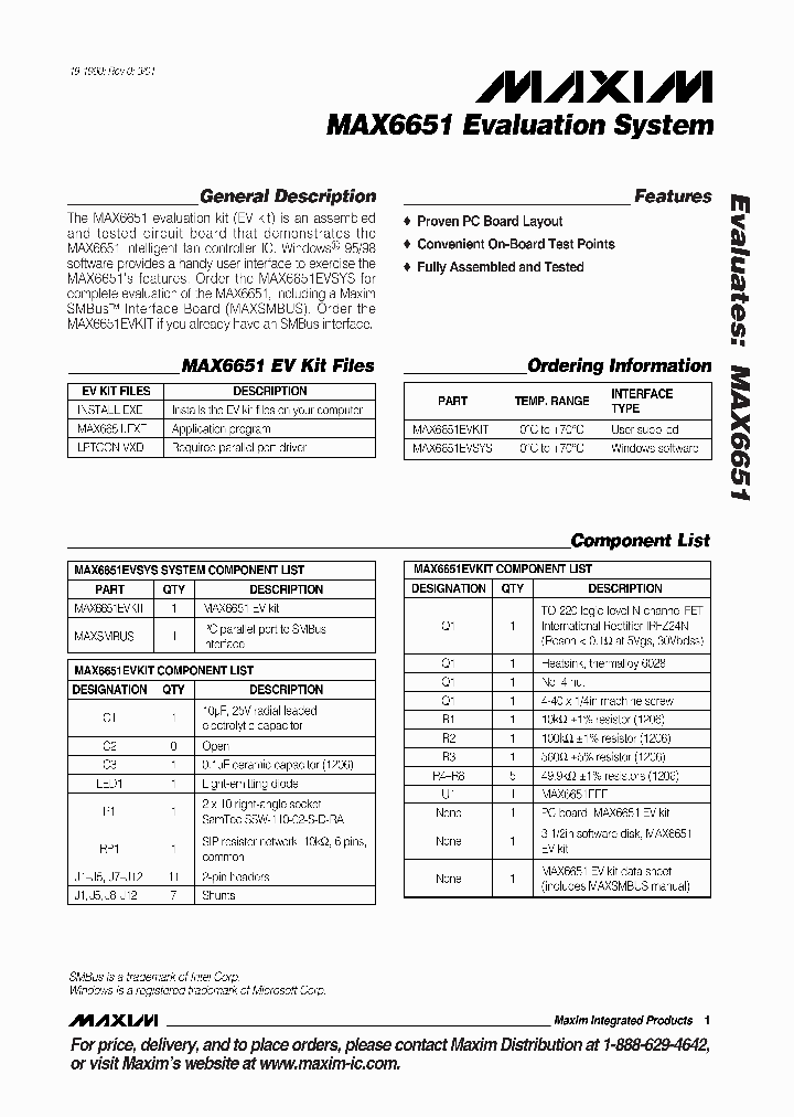 MAX6651EVSYS_291571.PDF Datasheet