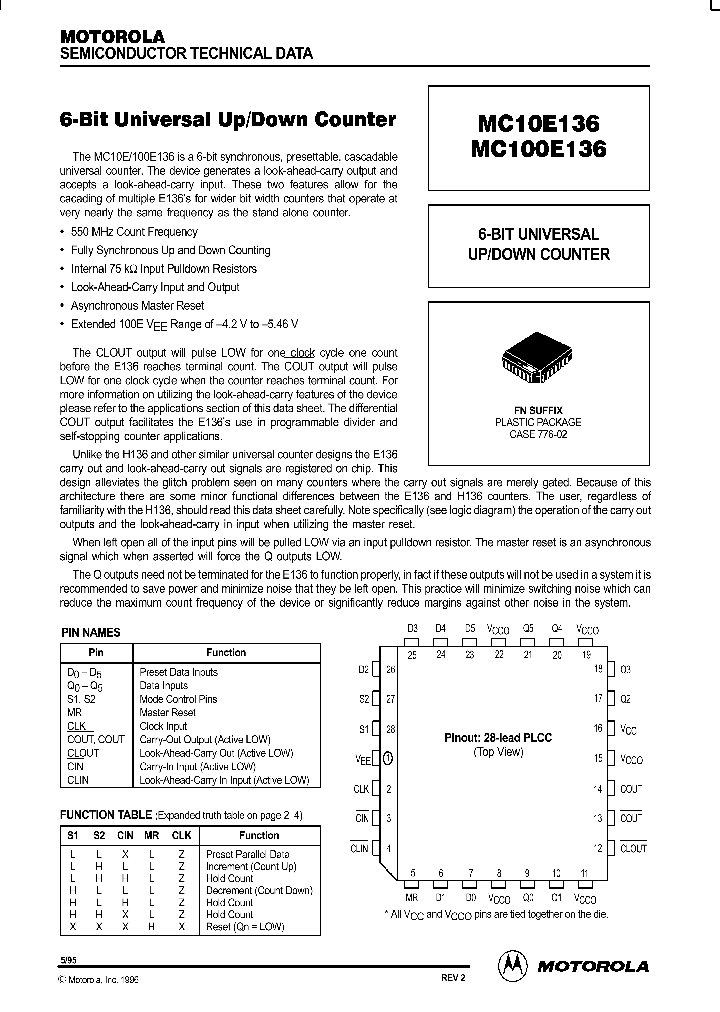 MC10E136_88316.PDF Datasheet