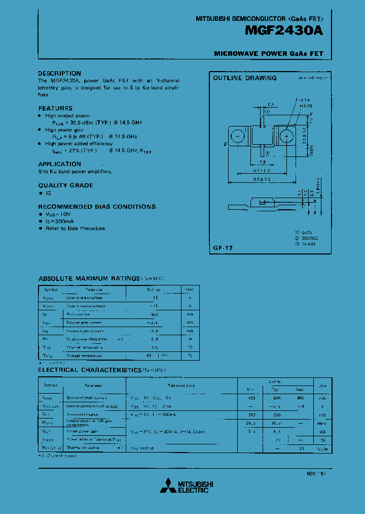 MGF2430A_295195.PDF Datasheet