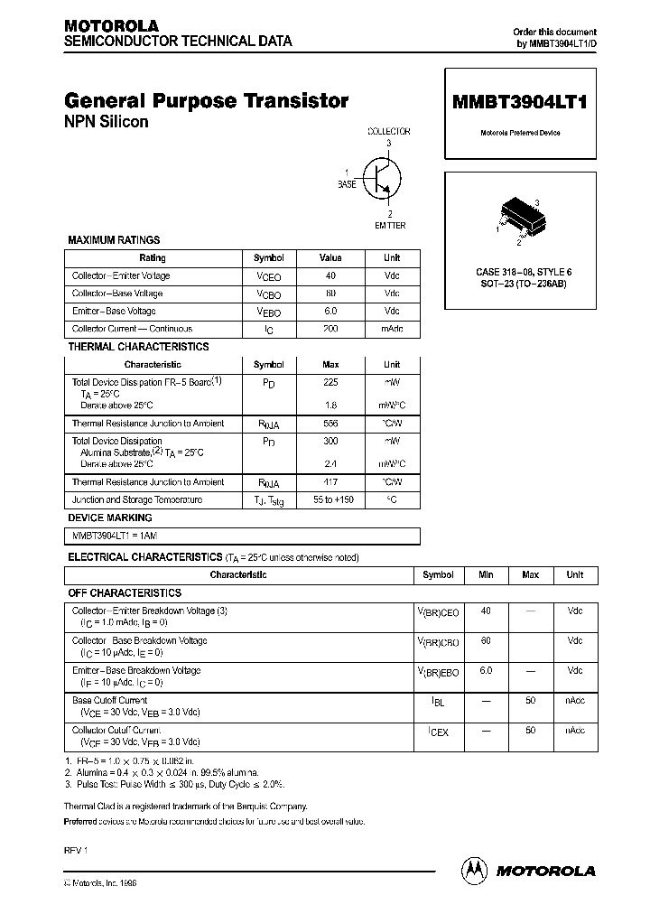 MMBT3904LT1D_215107.PDF Datasheet