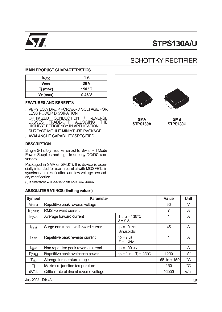 STPS130_279948.PDF Datasheet