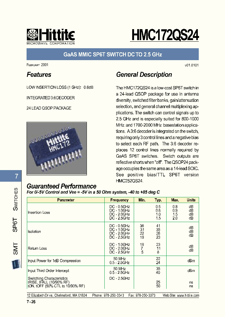 HMC172QS24_259401.PDF Datasheet