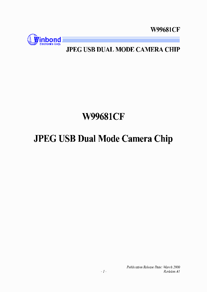 W99681CF_221889.PDF Datasheet