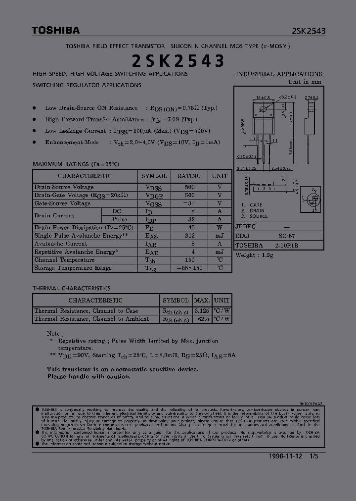 2SK2543_228317.PDF Datasheet