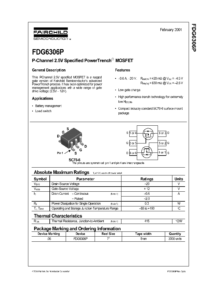 FDG6306P_237677.PDF Datasheet