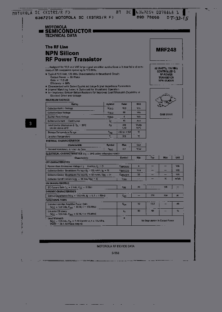 MRF248_221376.PDF Datasheet