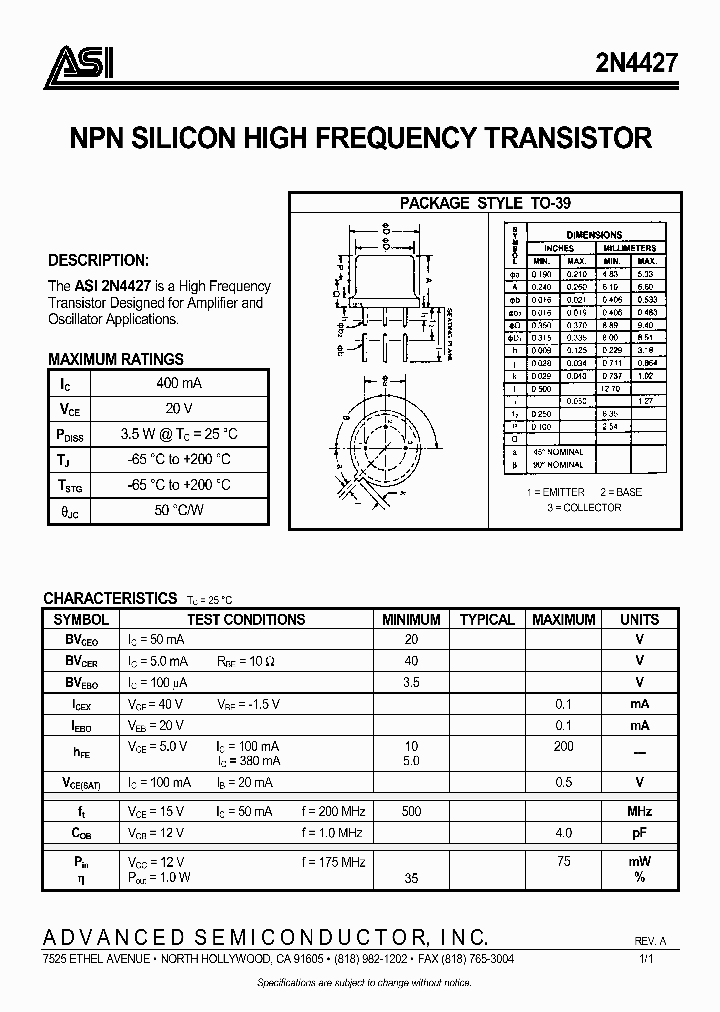 2N4427_366636.PDF Datasheet