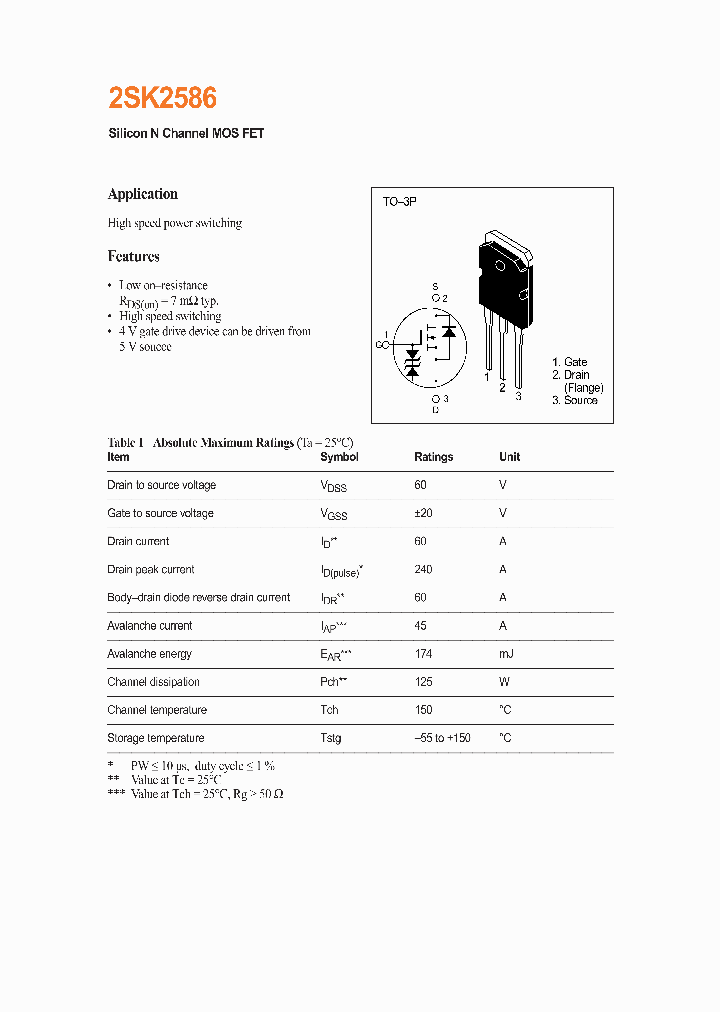 2SK2586_309871.PDF Datasheet