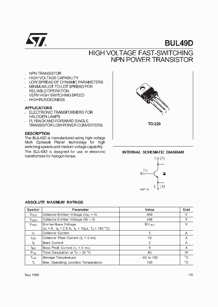 BUL49D_196741.PDF Datasheet