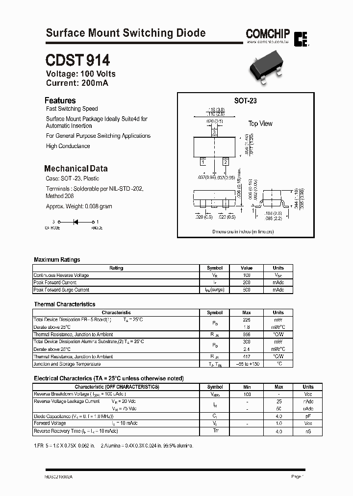 CDST914_366964.PDF Datasheet