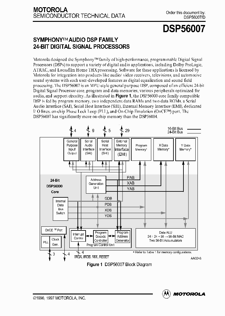 DSP56007_335222.PDF Datasheet