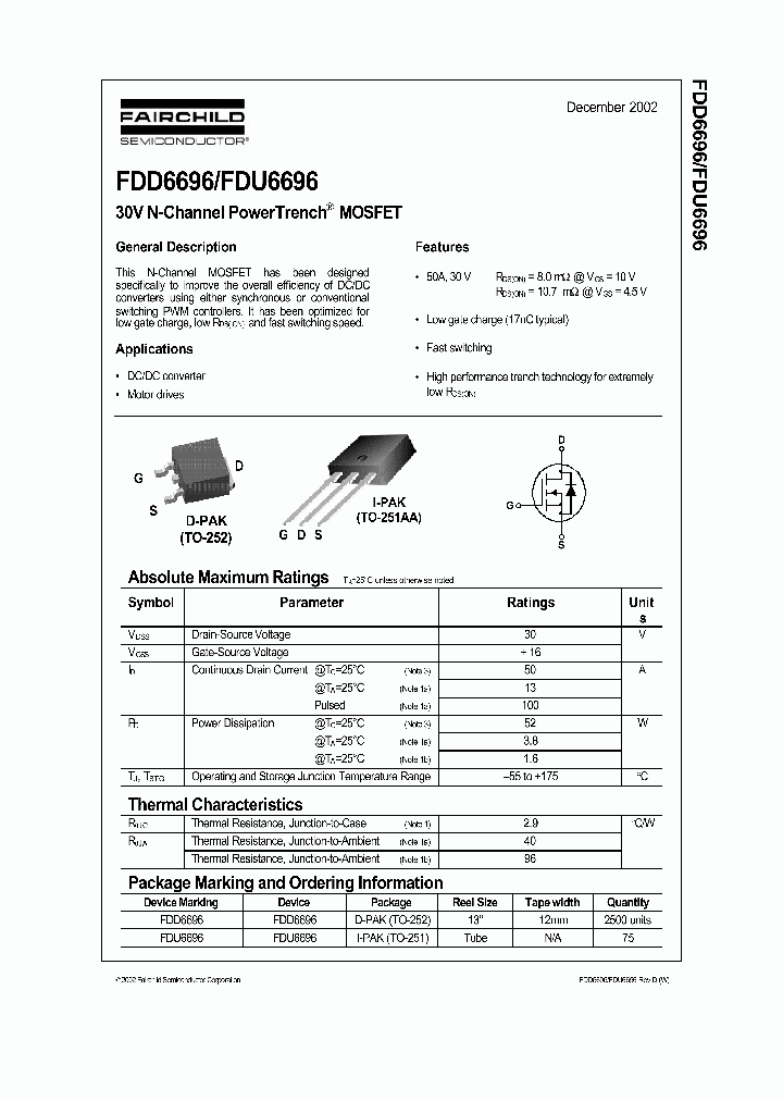 FDD6696_315988.PDF Datasheet