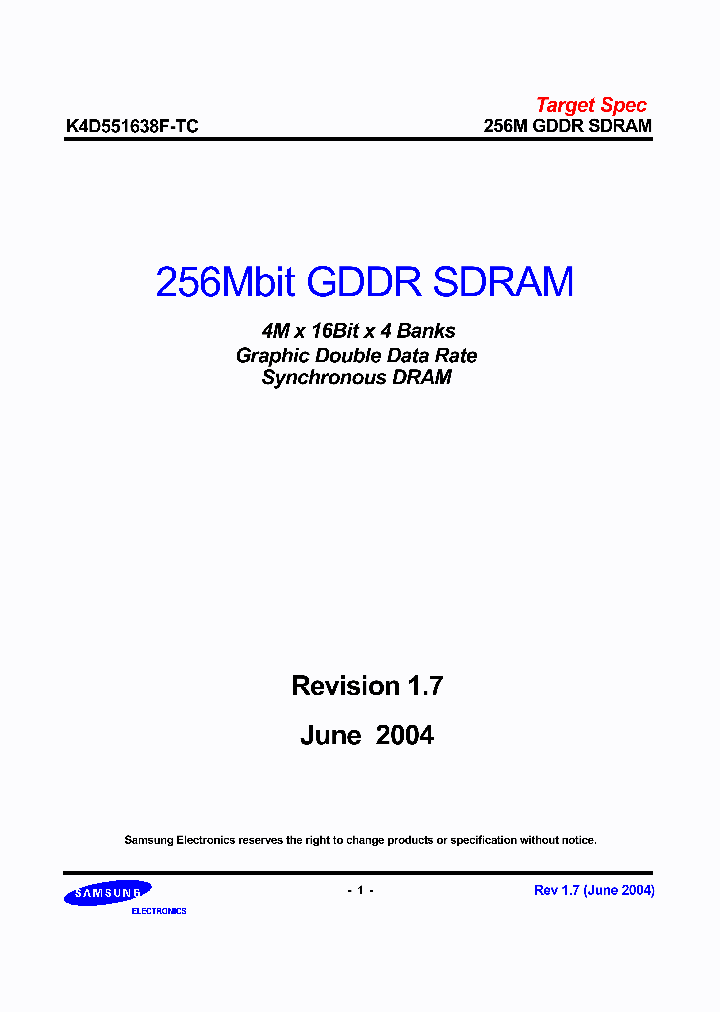 K4D551638F-TC33_71328.PDF Datasheet