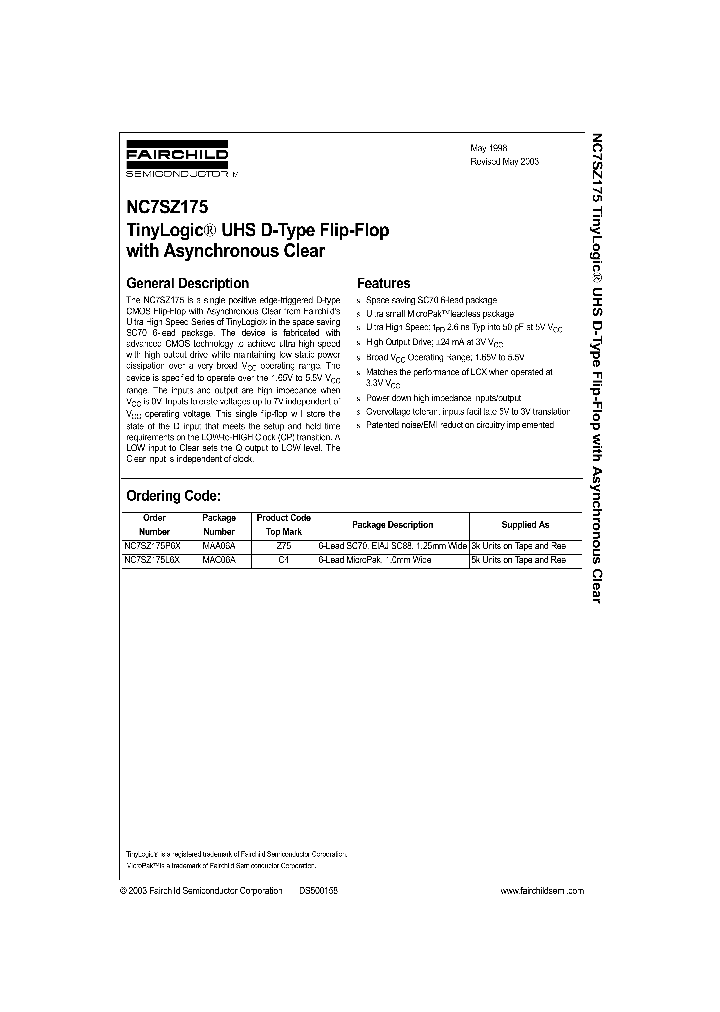 NC7SZ175P6_318202.PDF Datasheet