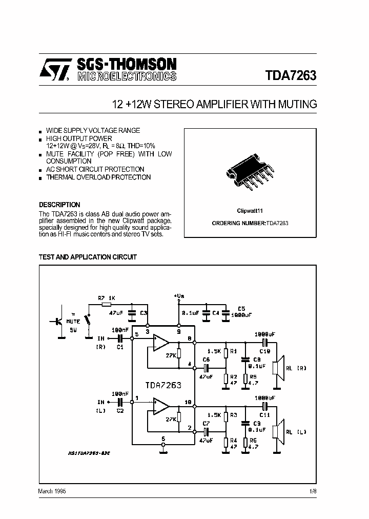 TDA7263_181681.PDF Datasheet