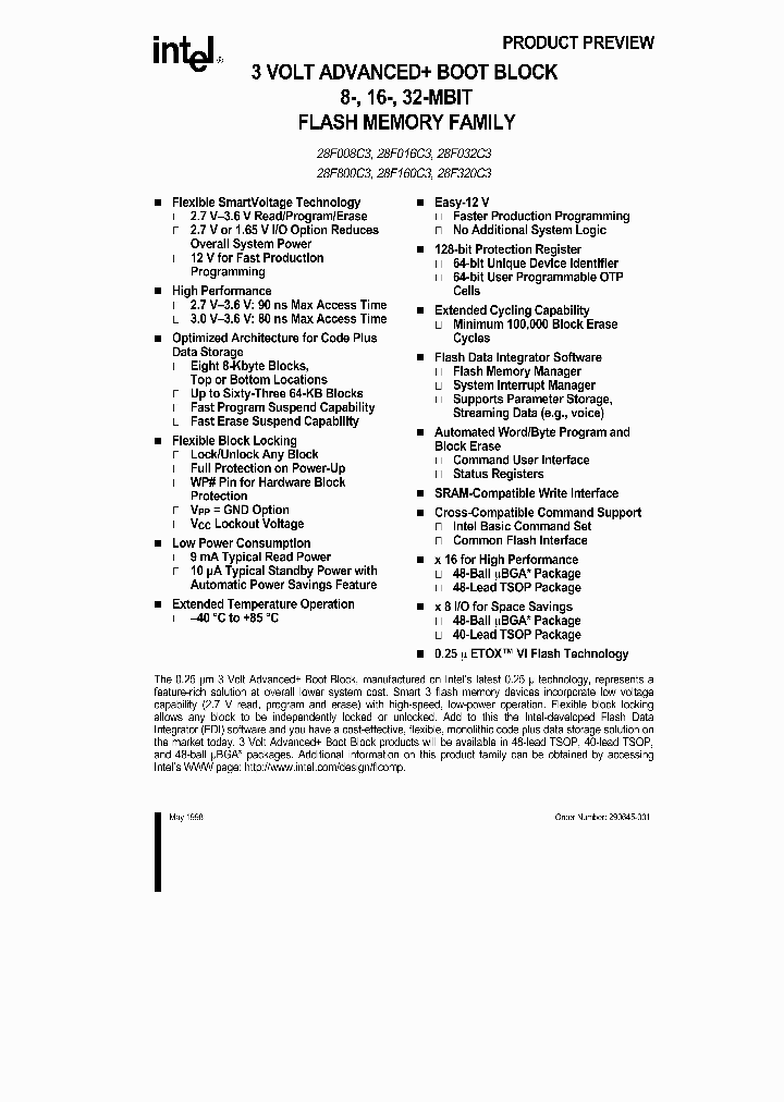 TE28F016C3B110_24844.PDF Datasheet