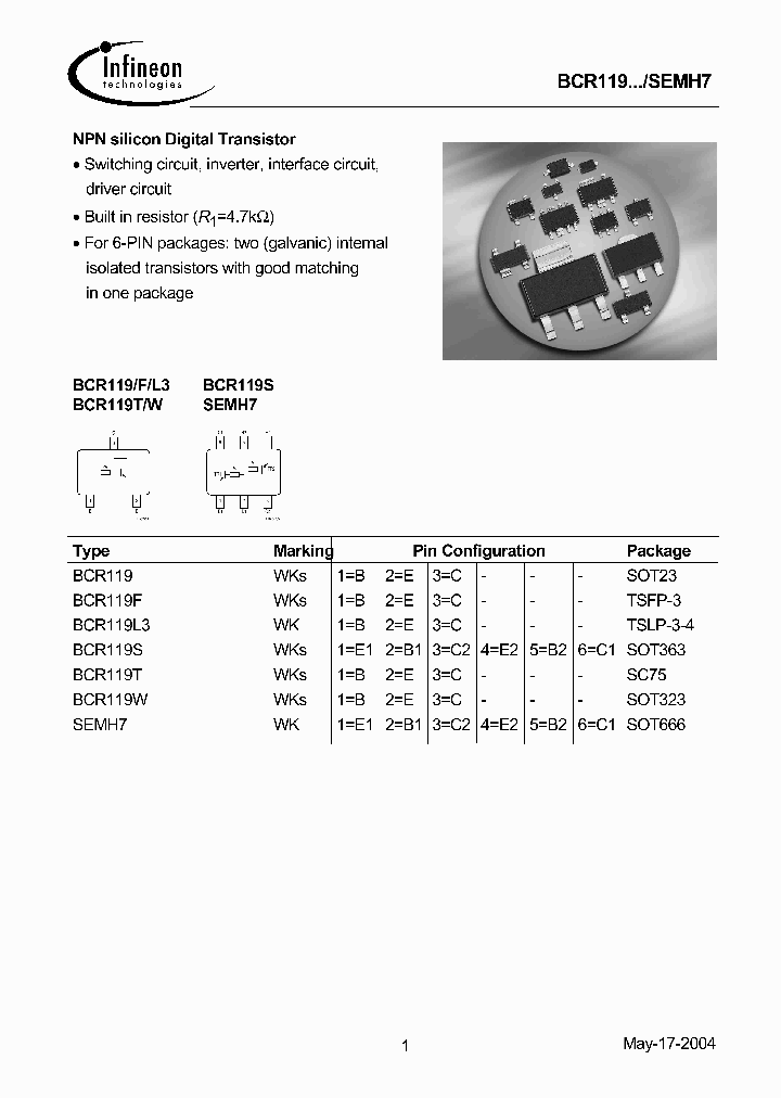 BCR119W_432880.PDF Datasheet