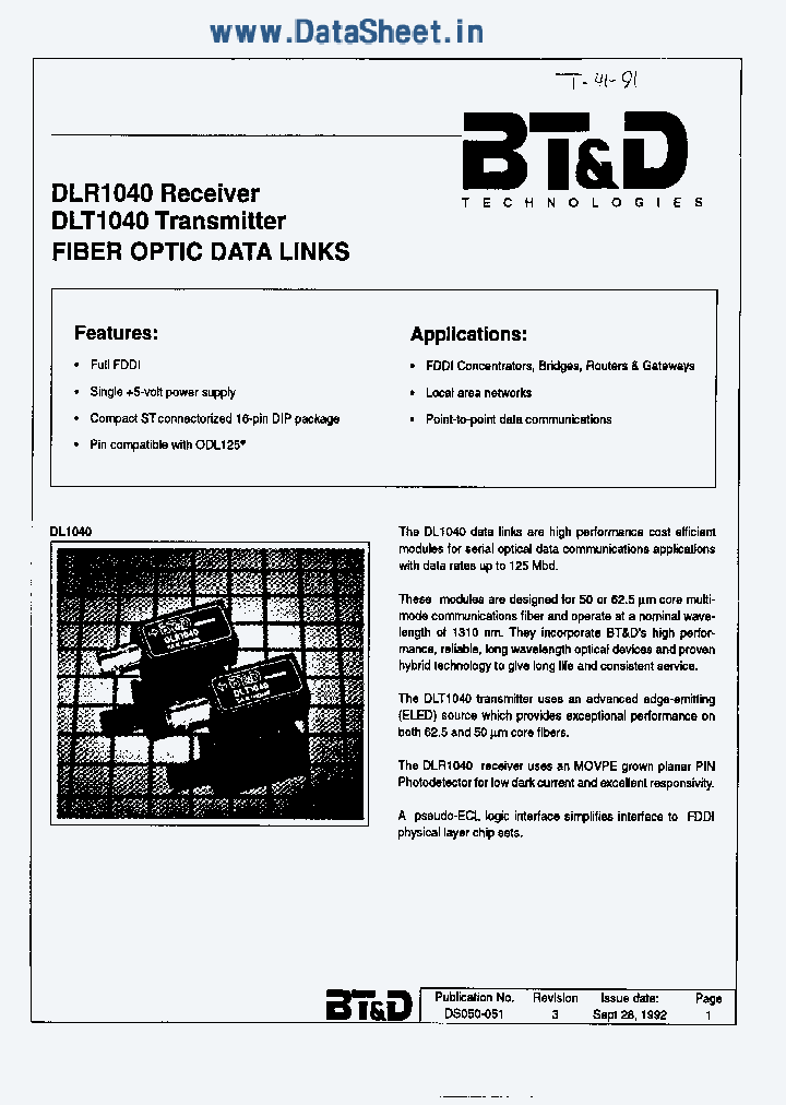 DLR1040_425647.PDF Datasheet