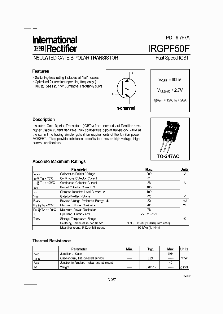 IRGPF50F_388744.PDF Datasheet