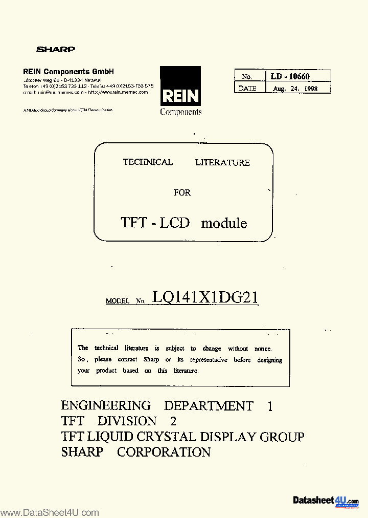 LQ141X1DG21_432357.PDF Datasheet