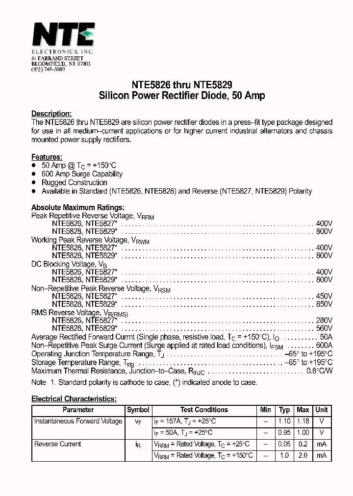 NTE5829_390821.PDF Datasheet